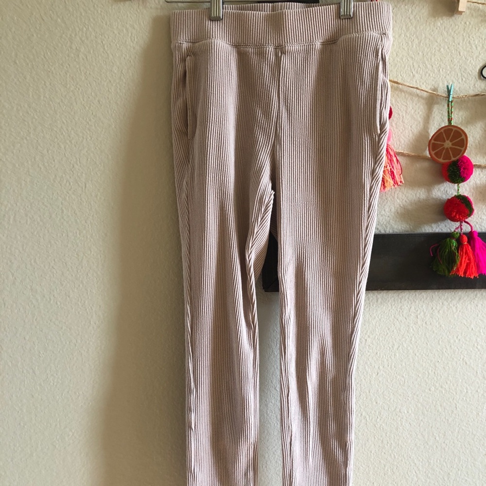 $5 CLOSET SALE Nude Ribbed Sweats/Leggings